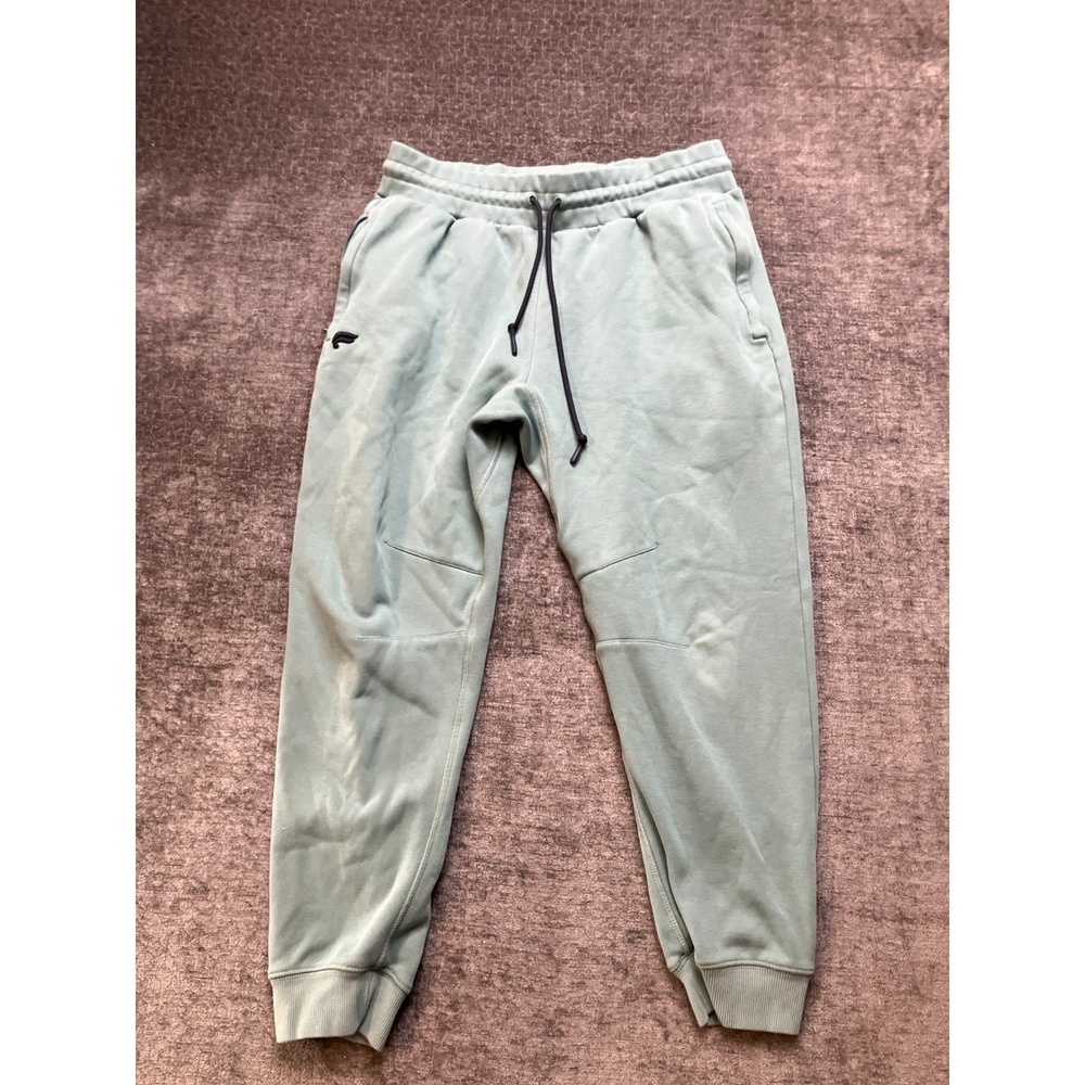 Fabletics The Year Round Terry Jogger Sweatpants Mens Green Drawstring‎ Tapered